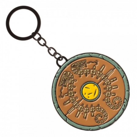 The Legend Of Zelda Round Metal Breath Of The Wild Keychain