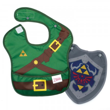 Legend Of Zelda Green Infant Link Costume Sleeved Bib