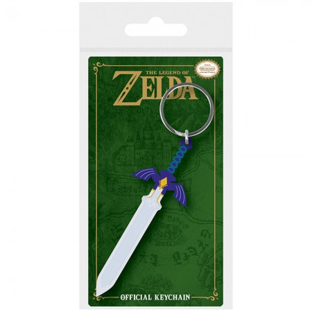 Nintendo Legend Of Zelda Master Sword Rubber Keychain