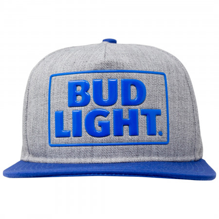 Bud Light Blue And Grey Adjustable Snapback Hat