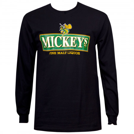 Mickey's Fine Malt Liquor Black Long Sleeve Shirt