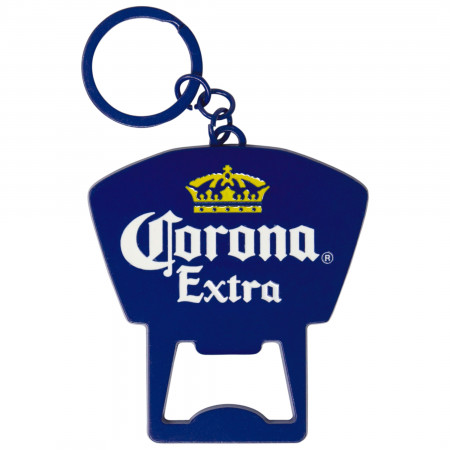 Corona Extra Beer Blue Keychain Bottle Opener