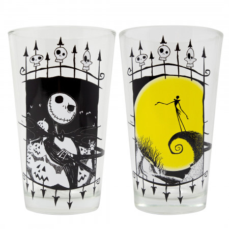 Nightmare Before Christmas Jack 2-Piece Pub Pint Glass Set