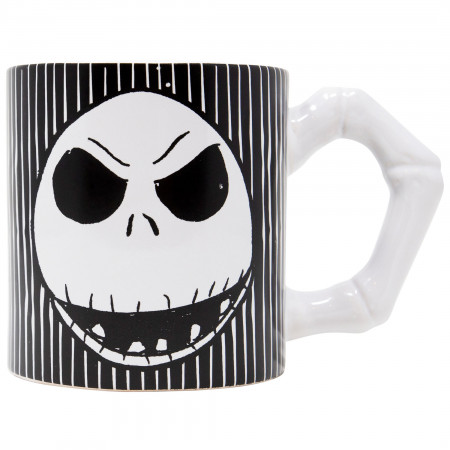 Nightmare Before Christmas Striped 20 Ounce Ceramic Mug