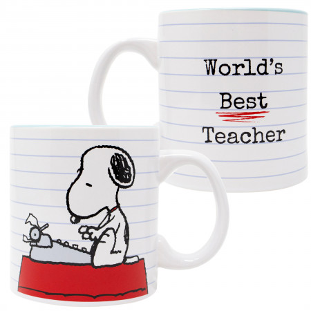 Peanuts Snoopy Worlds Best Teacher 20 Oz Mug