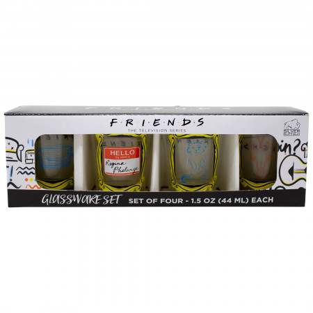 Friends 4-Piece Shot Glass Set