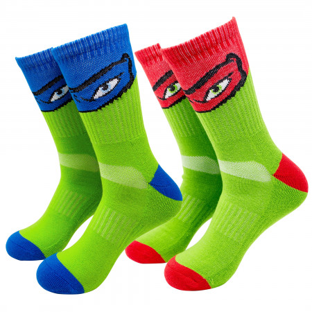 Teenage Mutant Ninja Turtles 2-Pack Athletic Kids Socks