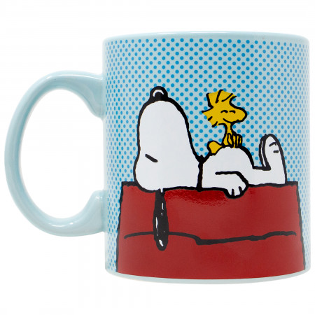 Peanuts Snoopy and Woodstock House 20oz Jumbo Ceramic Mug