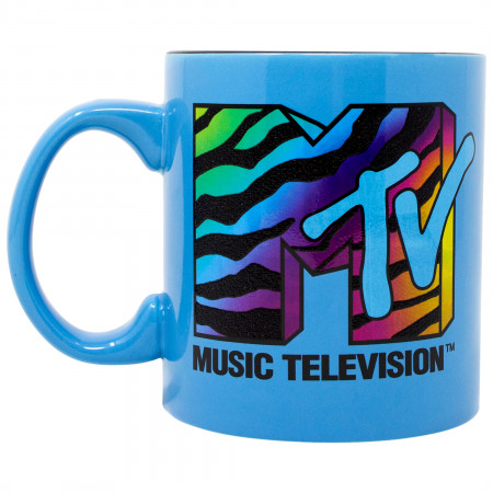 MTV Blue 20 Ounce Ceramic Mug