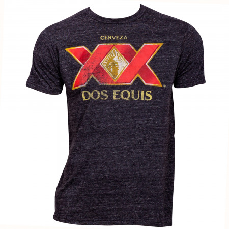Dos Equis Beer Logo Heather Grey T-Shirt