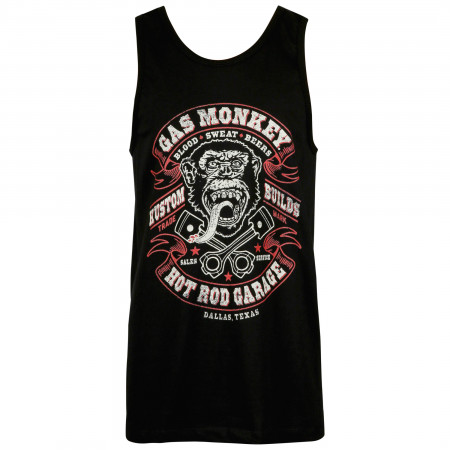 Gas Monkey Hot Rod Garage Black Tank Top