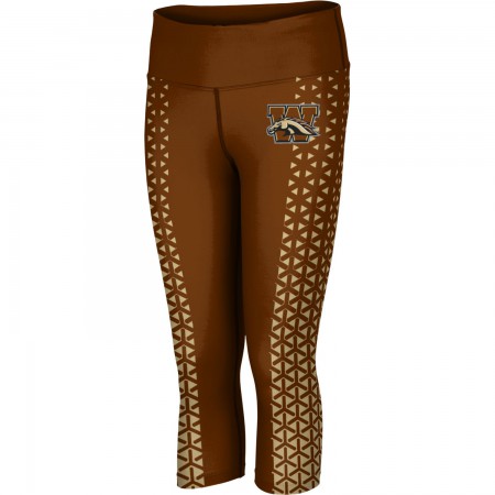 ProSphere Women's Western Michigan University Geometric Capri Length Tight