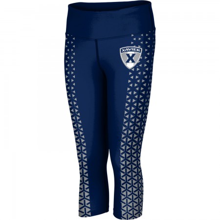 ProSphere Women's Xavier University Geometric Capri Length Tight