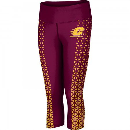 ProSphere Women's Central Michigan University Geometric Capri Length Tight