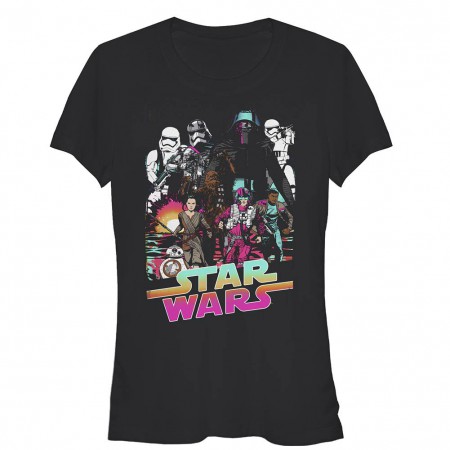 Star Wars Episode 7 Desert Storm Black T-Shirt