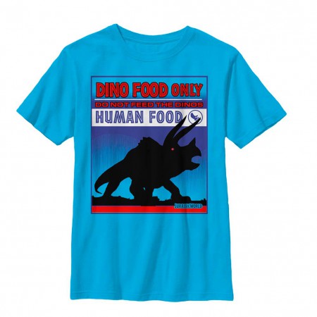 Jurassic World Do Not Feed Blue Youth T-Shirt
