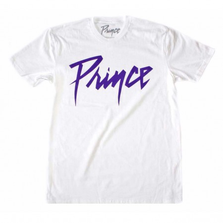 Prince Purple Logo White T-Shirt