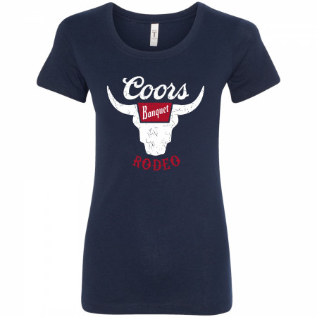 Coors Banquet Rodeo Logo Navy Colorway Women's T-Shirt