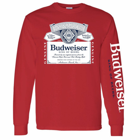 Budweiser Sleeve Print Long Sleeve Shirt