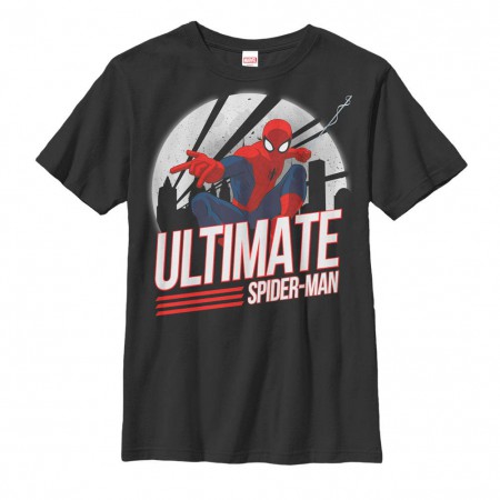 Spider-Man Spidey Action Black Youth T-Shirt