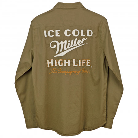 Miller High Life Button Down Collared Shirt
