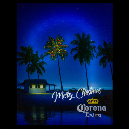 Corona Extra Motion Activated Musical Lighted Christmas Wall Art