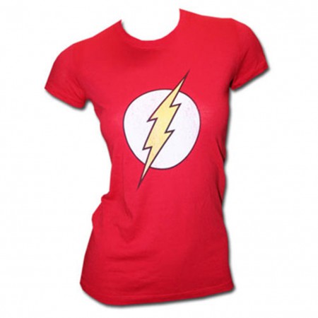 The Flash Logo Red Juniors Graphic T-Shirt