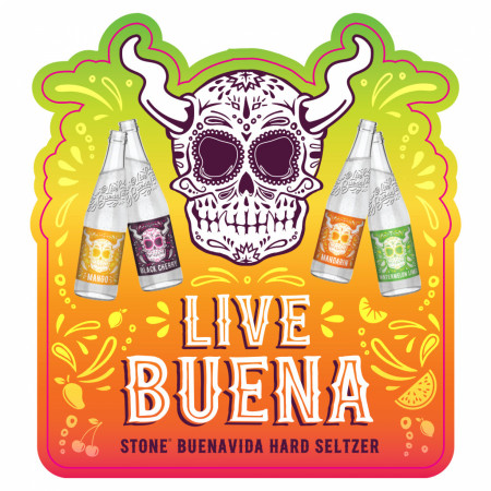 Stone Brewing Live Buena Hard Seltzer Sticker