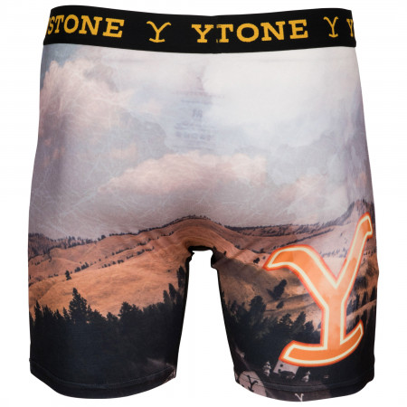 Yellowstone Smoking Landscape Boxer Briefs