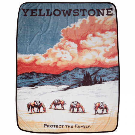 Yellowstone Protect The Family 45'x60' Throw Blanket