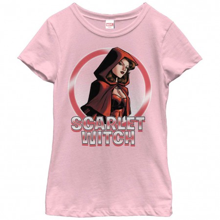 Marvel Teams Scarlet Circles Pink Youth T-Shirt
