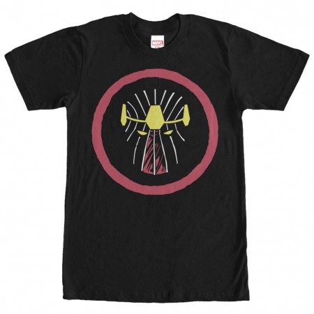 Marvel Teams Zemo Mask Black Mens T-Shirt
