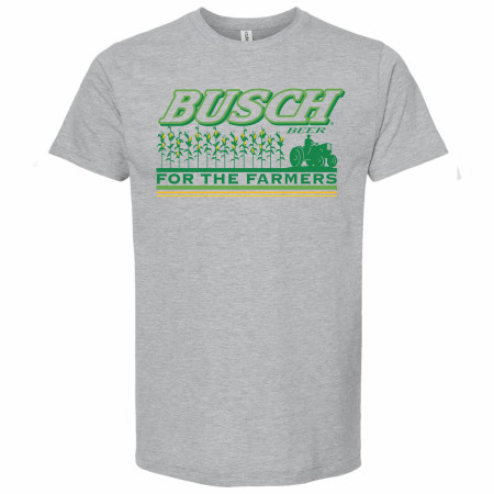 Busch Beer For the Farmers Grey Colorway T-Shirt
