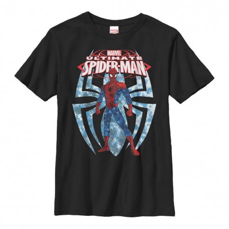 Spiderman Ultimate Spiders Black Youth T-Shirt