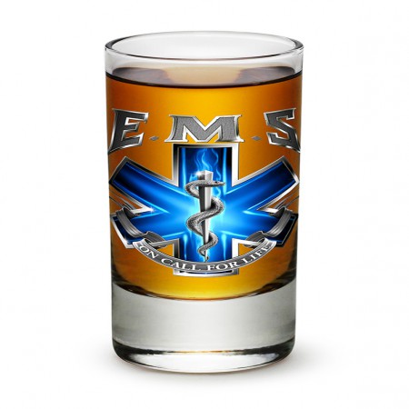 EMS On Call For Life Shot Glass