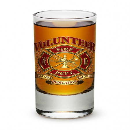 Volunteer Firefighter Shot Glass