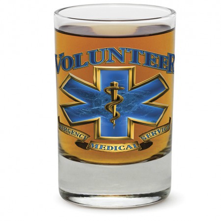 Emergency Medical Services Volunteer Shot Glass