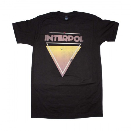 Interpol Triangle Men's Black T-Shirt