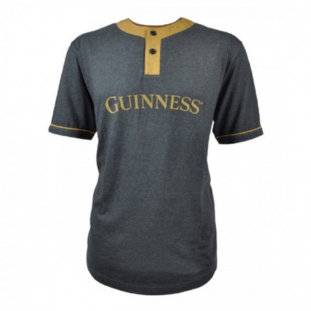 Guinness Beer Men's Grey Premium Baseball T-Shirt