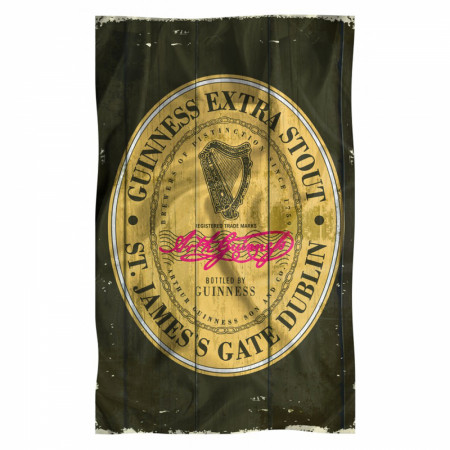 Guinness Extra Stout Distressed English Label Kitchen Towel