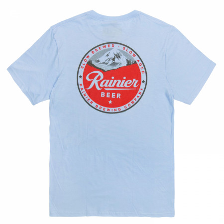 Rainier Vintage Logo Front and Back Print T-Shirt