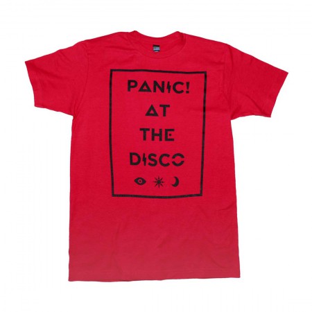 Panic At The Disco Box Icons Men's Red T-Shirt