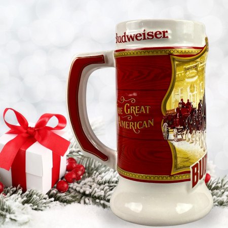 Budweiser Limited-Edition 2024 Holiday Stein Ceramic Stein