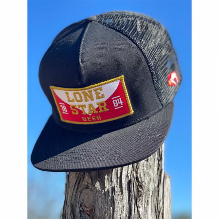 Lone Star Beer Embroidered Logo Patch Snapback Trucker Hat