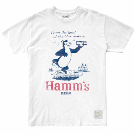 Hamm's Beer From The Land of Sky Blue Waters Bear T-Shirt