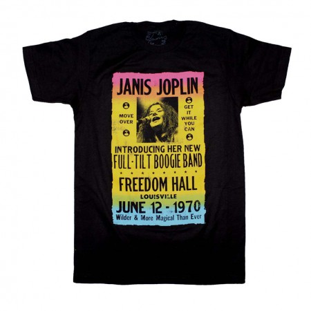 Janis Joplin Freedom Hall Poster T-Shirt