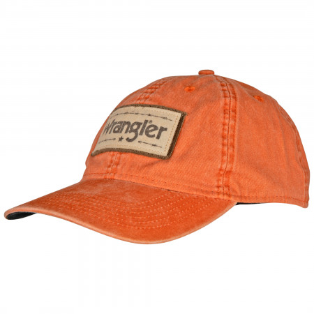 Wrangler Logo Barbed Wire Patch Pre-Curved Adjustable Hat