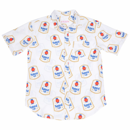 Natural Light Vintage Logo All Over Print Hawaiian Shirt