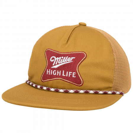 Miller High Life Embroidered Logo Cotton Twill Rope Hat