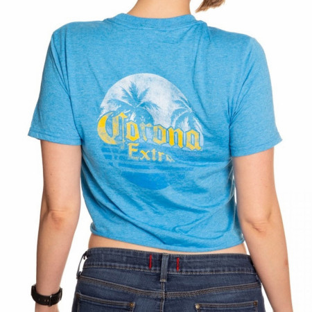 Corona Extra Women's Blue Crop Top